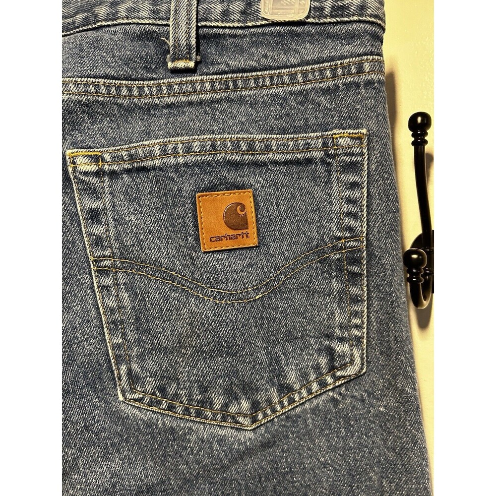 Carhartt Traditional Straight Leg Jeans Men’s 34x32 Blue Jeans - Picture 4 of 8